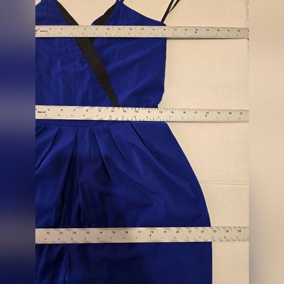 Hunter Bell New York Royal Blue V-neck Jumpsuit Size 0 - Picture 9 of 13